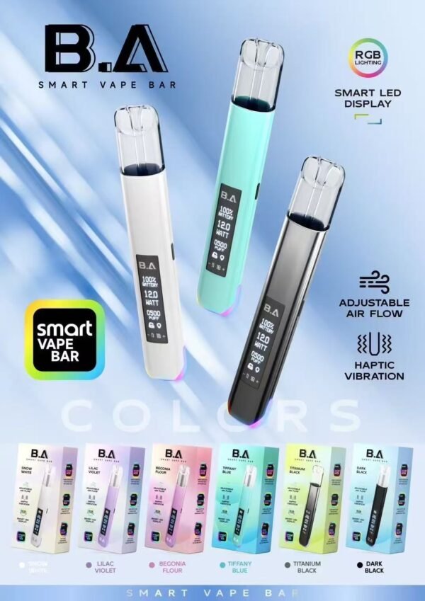 🔥 B.A電子煙 一代通用主機/ 高級版本 LED 顯示螢幕/兒童安全鎖/RGB 動態燈